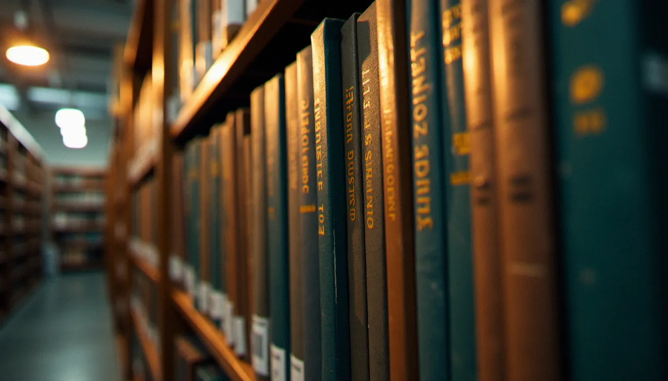 Rayonnage de bibliothèque professionnelle rempli de manuels techniques sur la serrurerie et la sécurité du bâtiment, codes-barres ISBN visibles sur les tranches des ouvrages