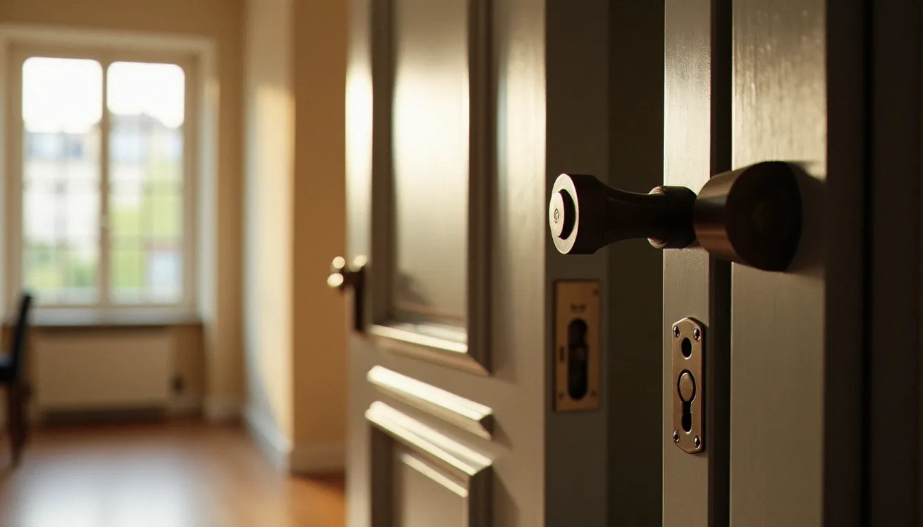 Porte d'appartement avec blindage en acier et serrure multipoints, illustrant le blindage porte appartement et son prix